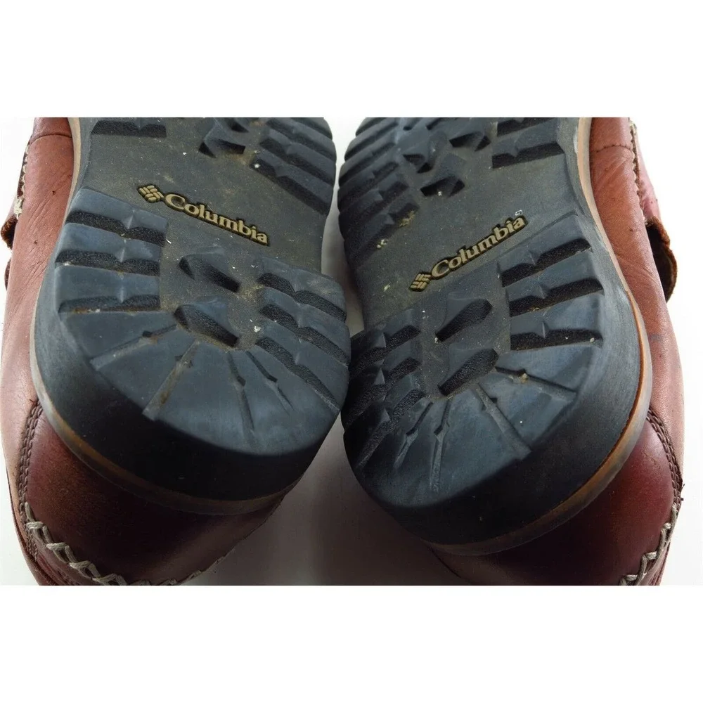 Columbia Shoes Sz 9.5‎ M Almond Toe Brown Loafer Leather Men